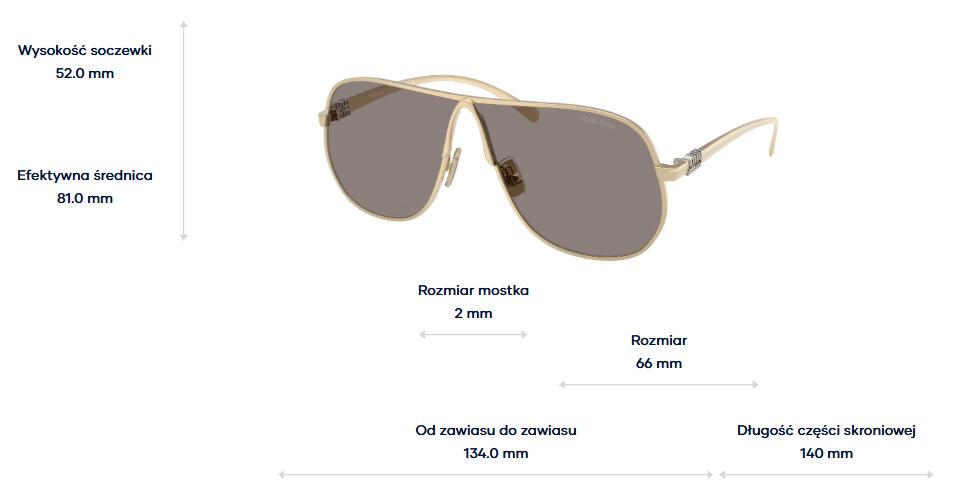 Miu Miu Okulary przeciwsłoneczne MUA56S-ZVN80Q