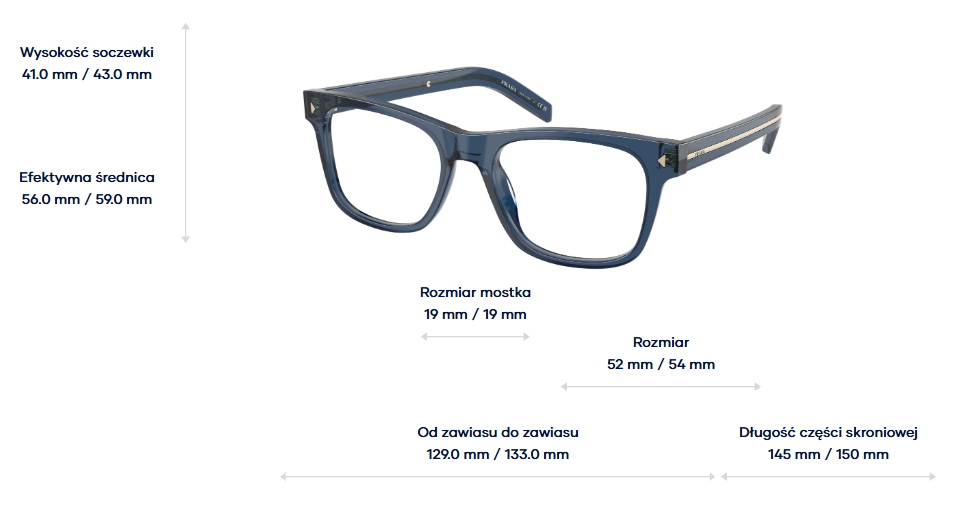 Prada Okulary korekcyjne PRA13V-08Q1O1