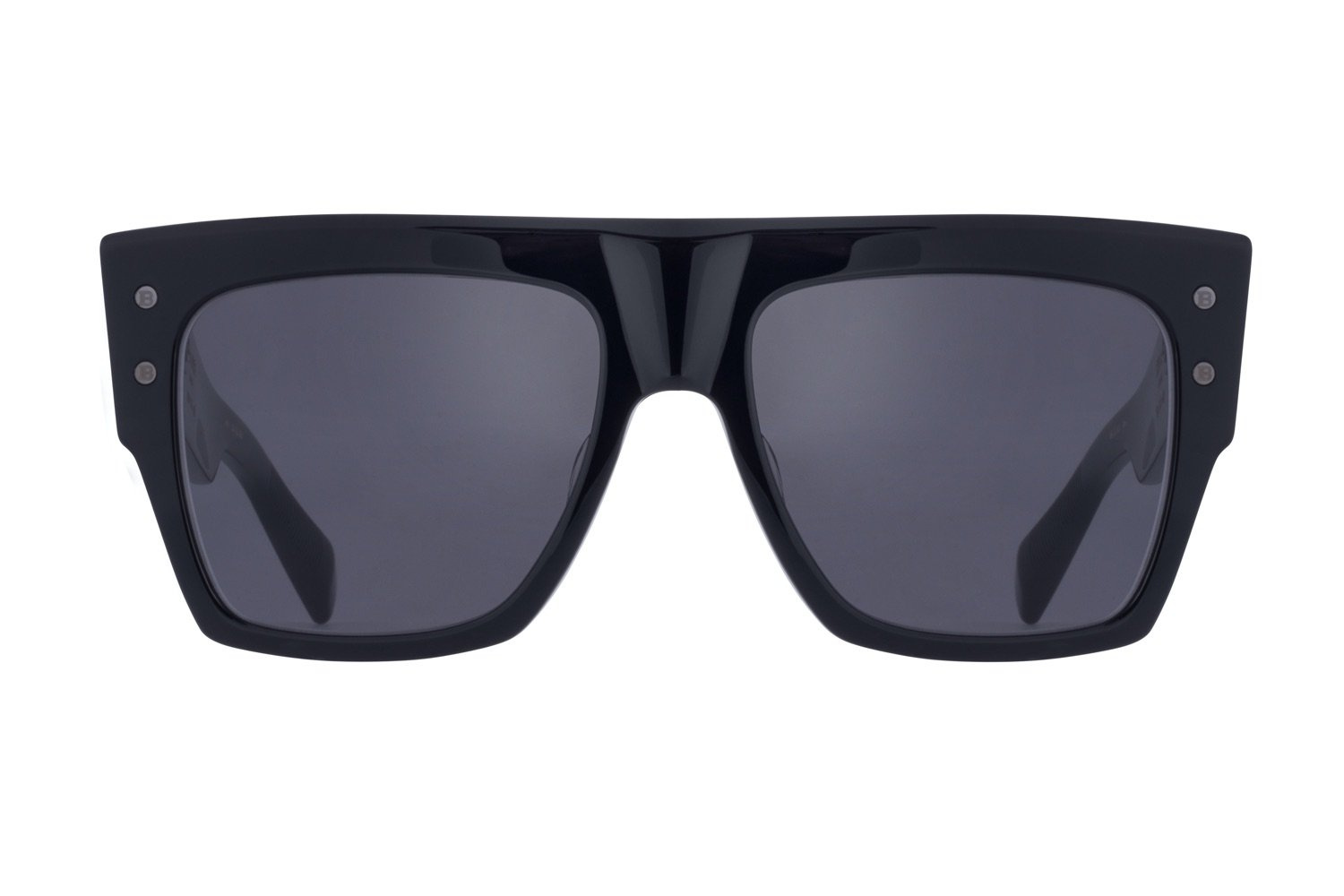 Balmain BPS-100C Black and gold-tone acetate B-I sunglasses