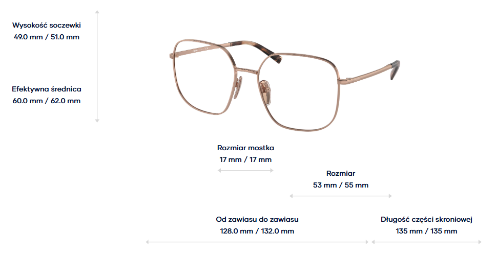 Prada Okulary korekcyjne PR A59V-ZVF1O1