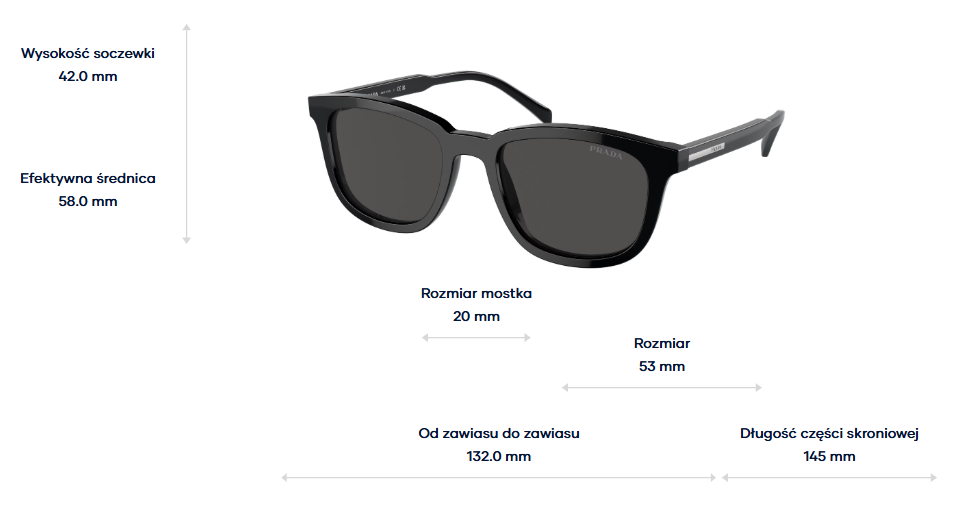 Prada Okulary przeciwsłoneczne PRA21S-16K08Z