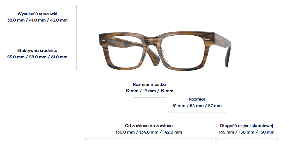 Oliver Peoples Okulary korekcyjne RYCE OV5332U-1719