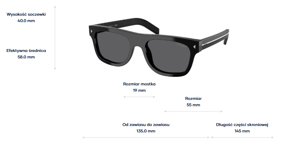 Prada Okulary przeciwsłoneczne PRB12S-16K731