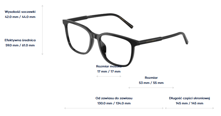 Dolce & Gabbana Okulary korekcyjne DG3445-501