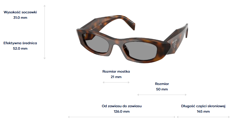 Prada Okulary przeciwsłoneczne PRB16S-20D50Q