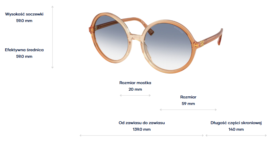 Miu Miu Okulary przeciwsłoneczne MUB02S-26G80O