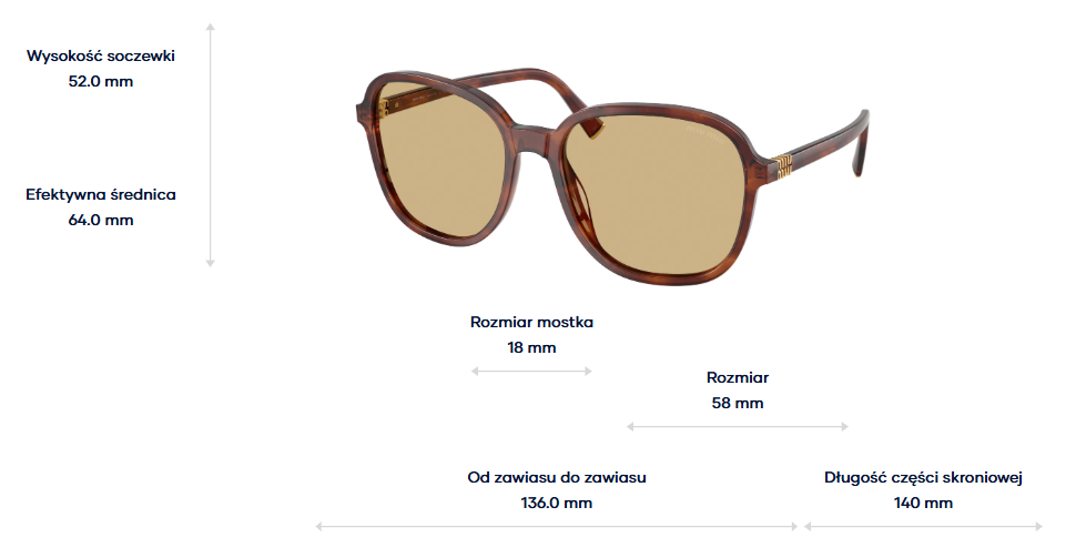 Miu Miu Okulary przeciwsłoneczne MUB01S-26E10R