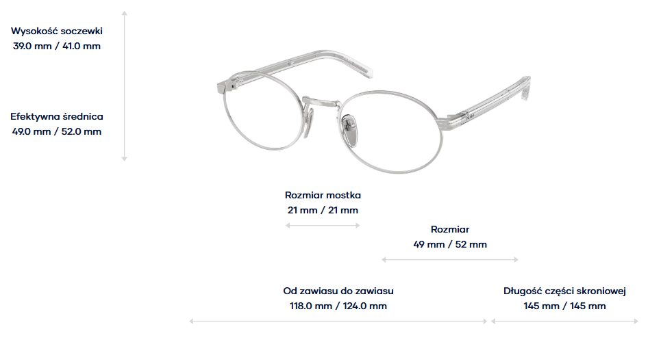 Prada Optical frame PR B55V-1BC1O1