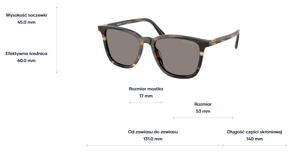 Miu Miu Okulary przeciwsłoneczne MUB03S-25E80Q