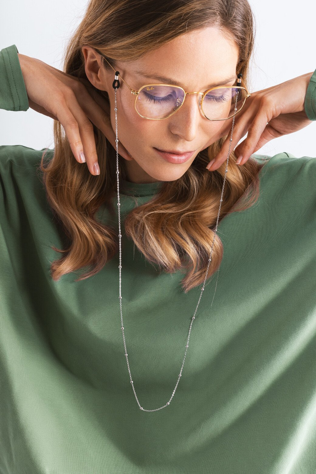 Brand glasses strap Silver Charms