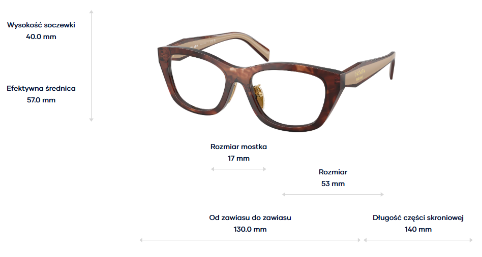 Prada Okulary korekcyjne PR D11VD-00K1O1