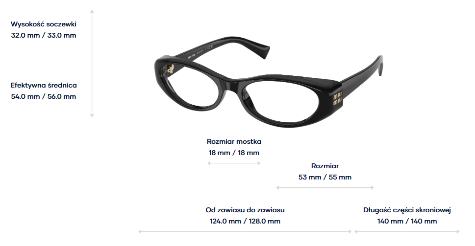 Miu Miu Optical frame MU 03ZV-16K1O1