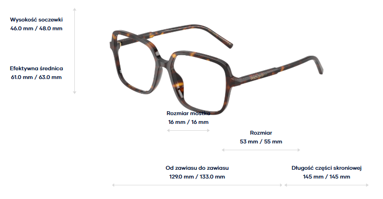 Dolce & Gabbana Okulary korekcyjne DG3442-502