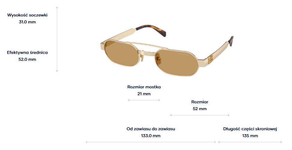 Miu Miu Okulary przeciwsłoneczne MU B52S-22M10Y