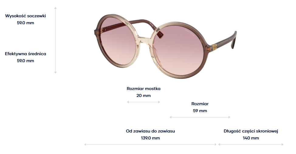 Miu Miu Okulary przeciwsłoneczne MUB02S-25G40S