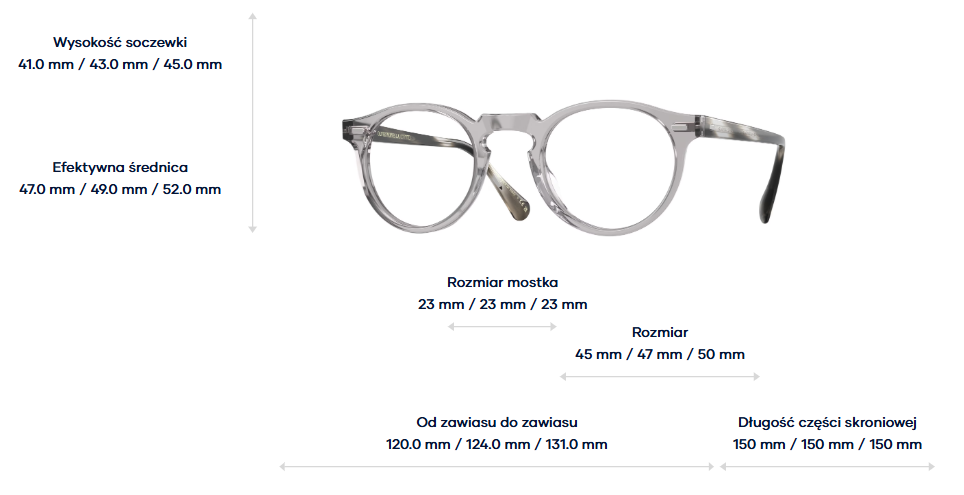 OLIVER PEOPLES Okulary Korekcyjne GREGORY PECK OV5186-1484