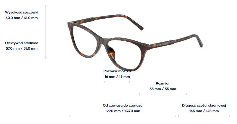 Dolce & Gabbana Okulary korekcyjne DG3443-502