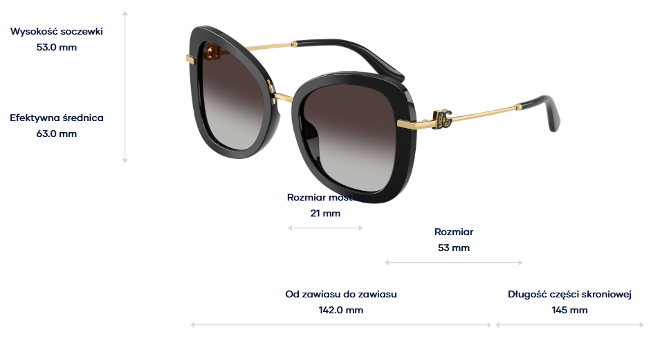 Dolce & Gabbana Okulary przeciwsłoneczne DG4535-501/8G