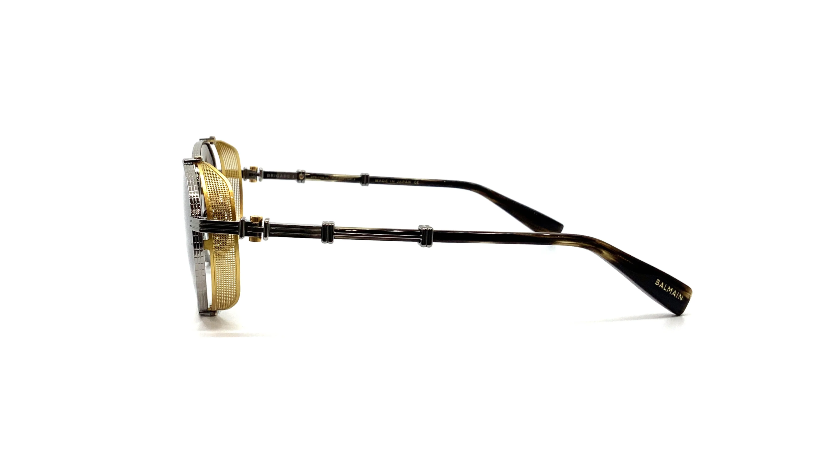 Balmain BPS-102D Matte black metal Wonder Boy sunglasses LIMITED EDITION